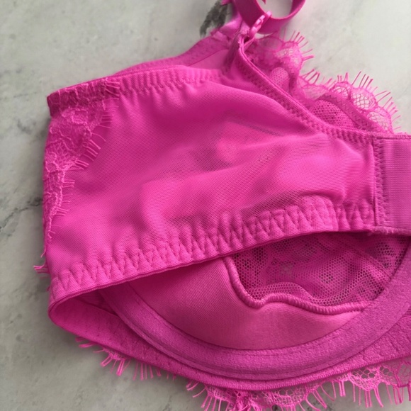 Victoria's Secret Nwt Dream Angels Unlined Uplift w/ Sling Pink Lace Bra - Picture 3 of 4